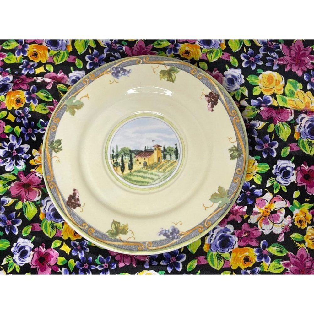 PTS International Interiors Tuscan Country Genuine Stoneware Bread & Butter Plat